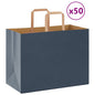 Sacchetti di Carta 50 pz con Manici Blu 32x17x25 cm