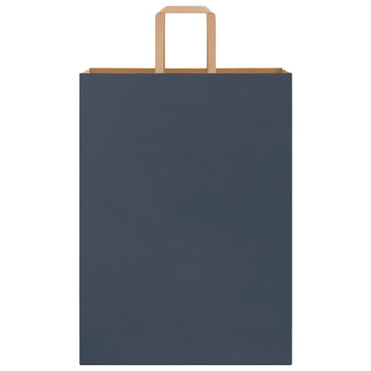 Sacchetti di Carta 50 pz con Manici Blu 32x17x44 cm