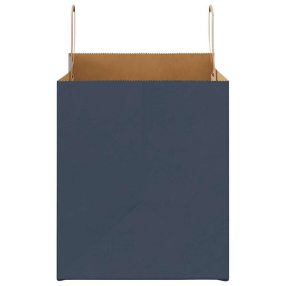 Sacchetti di Carta 50 pz con Manici Blu 32x22x24 cm