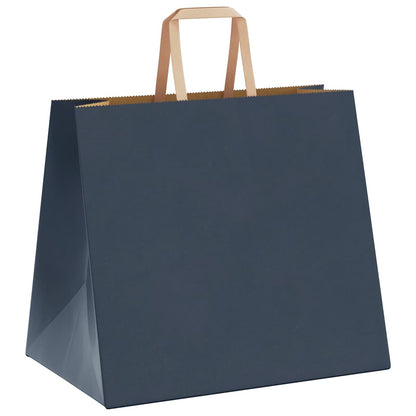 Sacchetti di Carta 50 pz con Manici Blu 32x22x28 cm