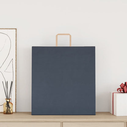 Sacchetti di Carta 50 pz con Manici Blu 45x17x48 cm