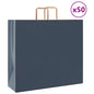Sacchetti di Carta 50 pz con Manici Blu 54x15x49 cm