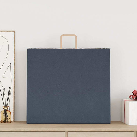 Sacchetti di Carta 50 pz con Manici Blu 54x15x49 cm