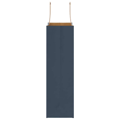 Sacchetti di Carta 250 pz con Manici Blu 21x11x36 cm