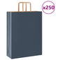 Sacchetti di Carta 250 pz con Manici Blu 32x12x42 cm