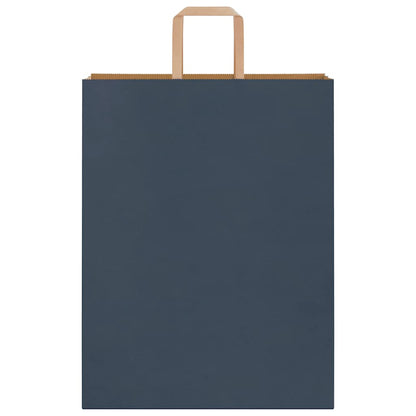 Sacchetti di Carta 250 pz con Manici Blu 32x12x42 cm