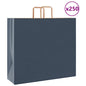 Sacchetti di Carta 250 pz con Manici Blu 54x15x49 cm