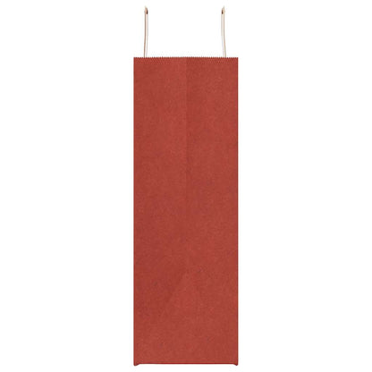 Sacchetti di Carta 50 pz con Manici Rossi 54x15x49 cm