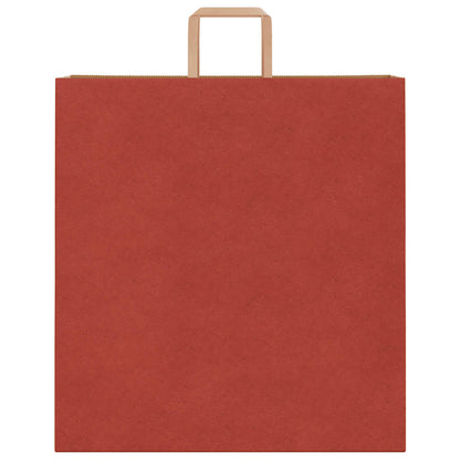 Sacchetti di Carta 250 pz con Manici Rossi 45x17x48 cm