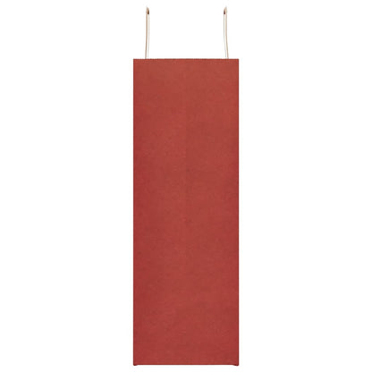 Sacchetti di Carta 250 pz con Manici Rossi 45x17x48 cm