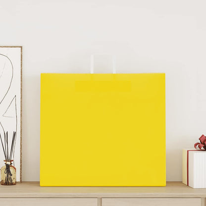 Sacchetti di Carta 50 pz con Manici Gialli 54x15x49 cm