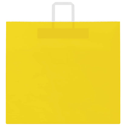 Sacchetti di Carta 50 pz con Manici Gialli 54x15x49 cm