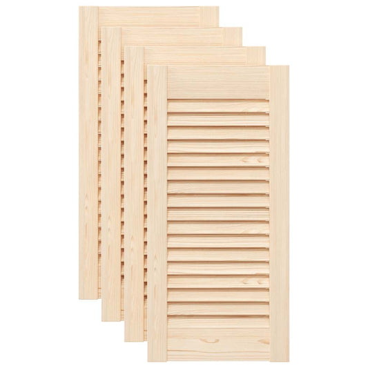 Ante con Design a Lamelle 4 pz 61,5x29,5 cm in Legno di Pino