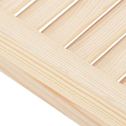 Anta con Design a Lamelle 99x29,5 cm in Legno di Pino