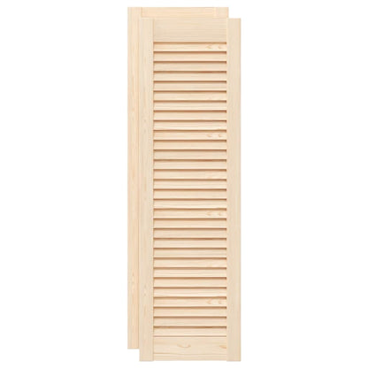Ante con Design a Lamelle 2 pz 99x29,5 cm in Legno di Pino