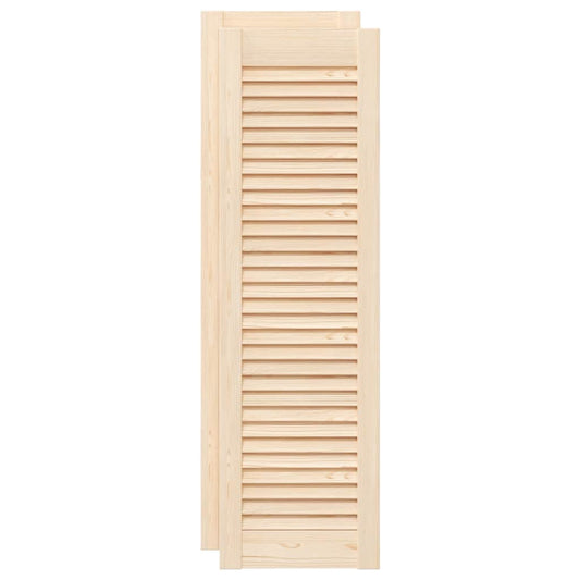 Ante con Design a Lamelle 2 pz 99x29,5 cm in Legno di Pino