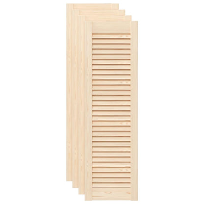 Ante con Design a Lamelle 4 pz 99x29,5 cm in Legno di Pino