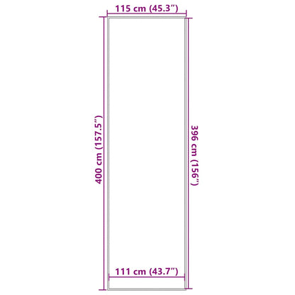 Zerbino Antracite 115x400 cm