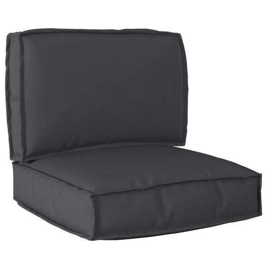 Set di cuscini per pallet  Set di 2 Nero Poliestere