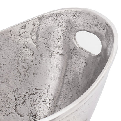 Secchiello per ghiaccio vidaXL Argento 36x25x26 cm Alluminio