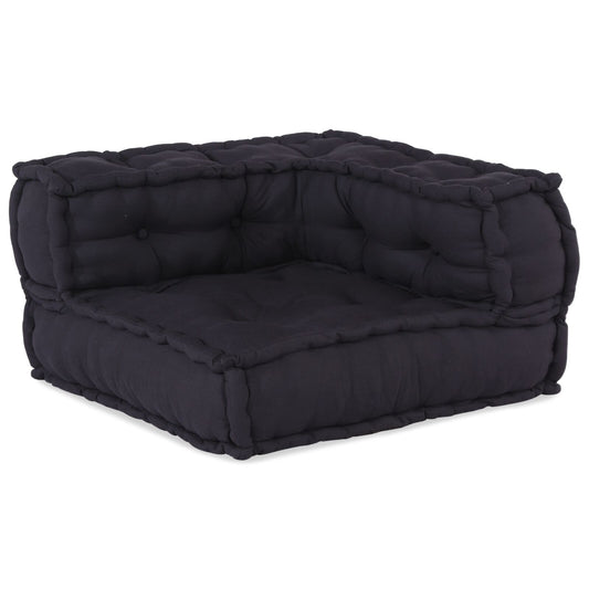Pouf Modulari vidaXL 3 pz in Tessuto Antracite