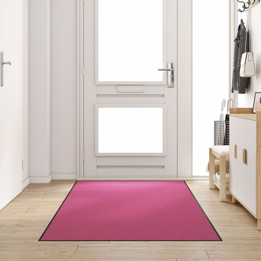 Tappetino Lavabile Rosa 120x300 cm di vidaXL