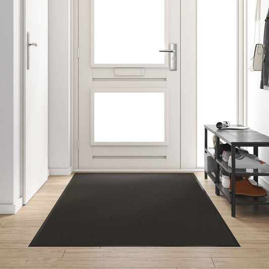 Zerbino Lavabile Nero 120x250 cm di vidaXL