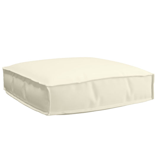 Set di cuscini per pallet  2 pezzi Panna Tessuto Oxford
