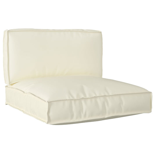 Set di cuscini per pallet  Set di 2 Panna Cotone Standard