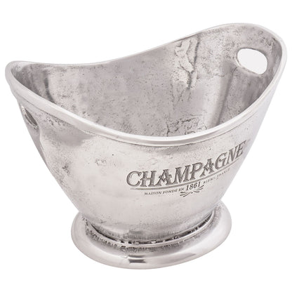 Secchiello per ghiaccio vidaXL Argento 36x25x26 cm Alluminio