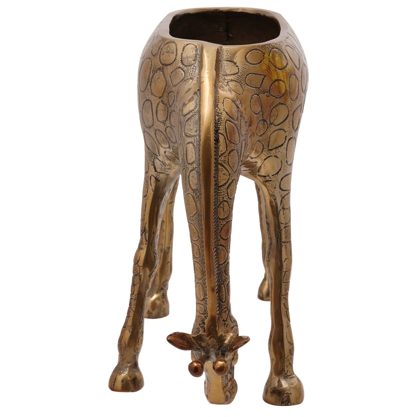 Secchiello per ghiaccio a forma di giraffa in ottone - 49x22x39 cm in alluminio
