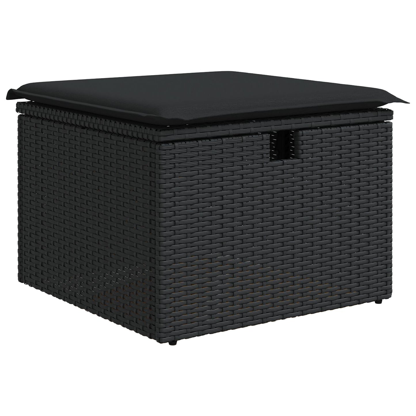 Set Divano Giardino da 6 Pezzi con Cuscini in Polyrattan Nero