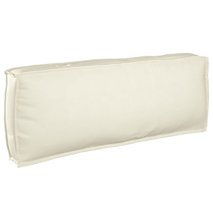 Set di Cuscini per Pallet  2 Pezzi Panna Cotone