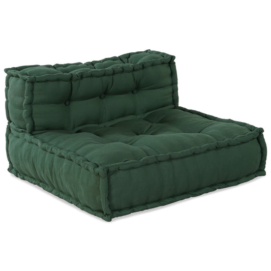 Pouff Modulari vidaXL 4 pz in Tessuto Verde