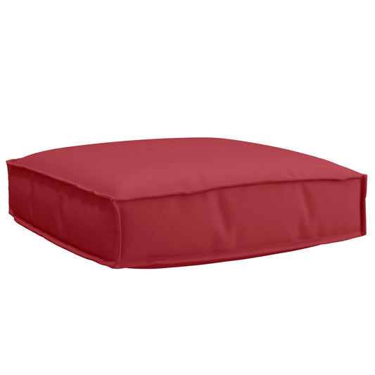 Set di cuscini per pallet  Set di 2 Rosso vino Poliestere Standard