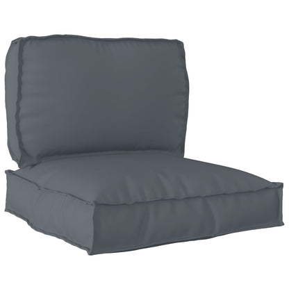 Set di Cuscini per Pallet  Set di 2 Antracite Poliestere