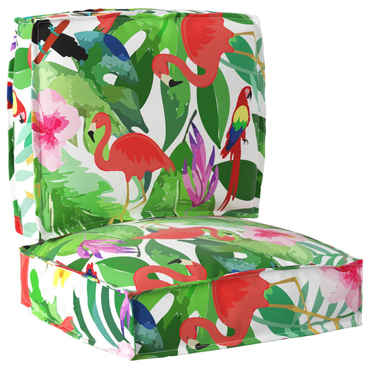 Set di cuscini per pallet  Set di 2 Giungla tropicale Poliestere
