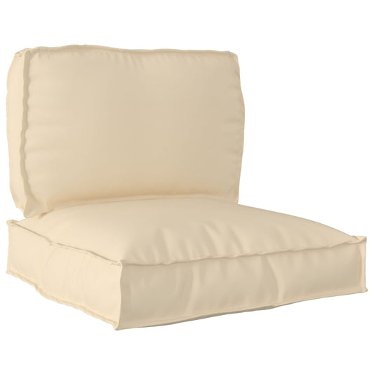 Set di cuscini per cassette  Set di 2 Beige Poliestere