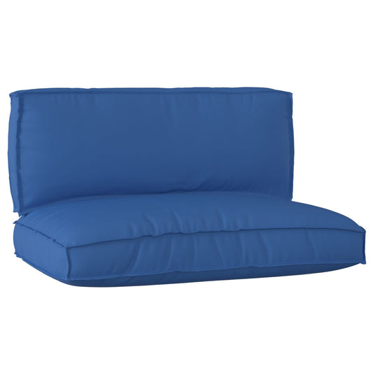 Set Cuscini Pallet  2 Pezzi Blu Reale Tessuto Oxford