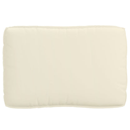 Set di Cuscini per Pallet  2 Pezzi Panna Cotone