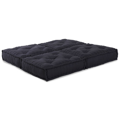 Pouf modulari vidaXL: set di 2 pezzi in tessuto antracite