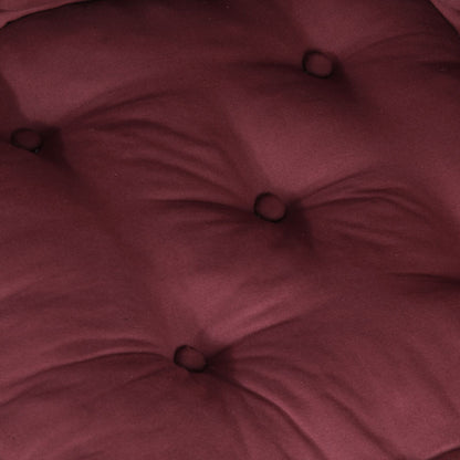 Pouf Modulari vidaXL 2 pz in Tessuto Borgogna