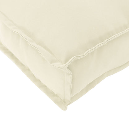 Set di Cuscini per Pallet  2 Pezzi Panna Cotone
