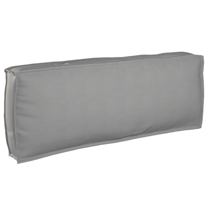Set di Cuscini per Pallet  Set di 3 Grigio Poliestere Standard