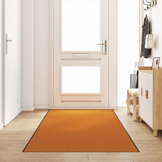 Tappeto da Entrata Lavabile Arancione 120x350 cm di vidaXL