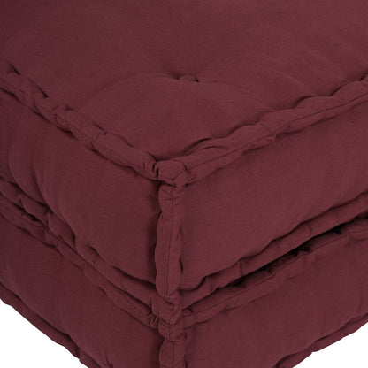 Pouf Modulari vidaXL 2 pz in Tessuto Borgogna
