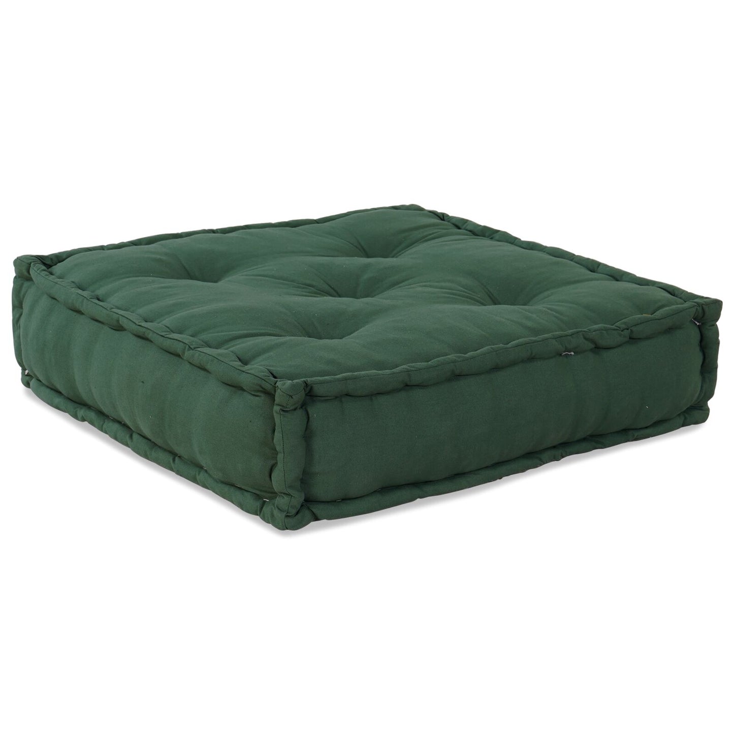 Pouf Modulari vidaXL 2 pz Verde in Tessuto