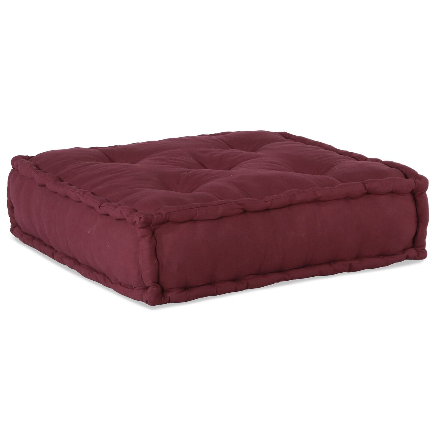 Pouf Modulari vidaXL 2 pz in Tessuto Borgogna