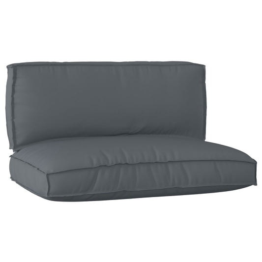 Set di Cuscini per Palette  Set da 2 Antracite Poliestere Standard