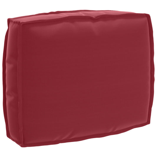 Set di Cuscini per Pallet Set di 2 Rosso Vino Poliestere Standard